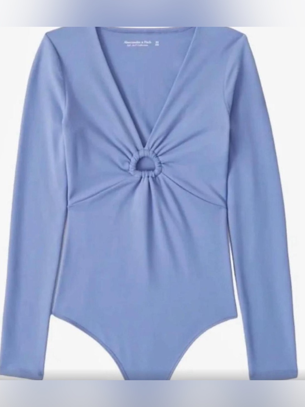 Abercrombie Long-Sleeve Seamless Fabric Keyhole Bodysuit Small